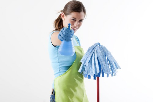 Cleaning team preparing a one-off clean in a Bromley home