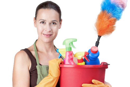 Cleaner Bromley service cleaning a bright living room in Bromley