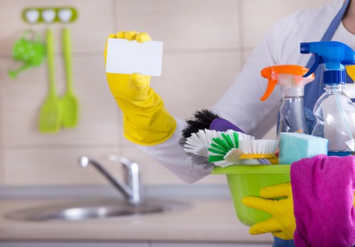 Cleaner Bromley professional cleaning team working in a bright home interior