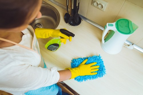 Specialist cleaning equipment used for hard floors in Bromley