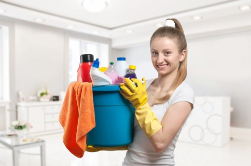 Empty Bromley property being cleaned ahead of a new tenant moving in