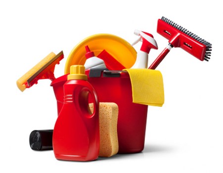 Household contents being sorted during a clearance in Bromley
